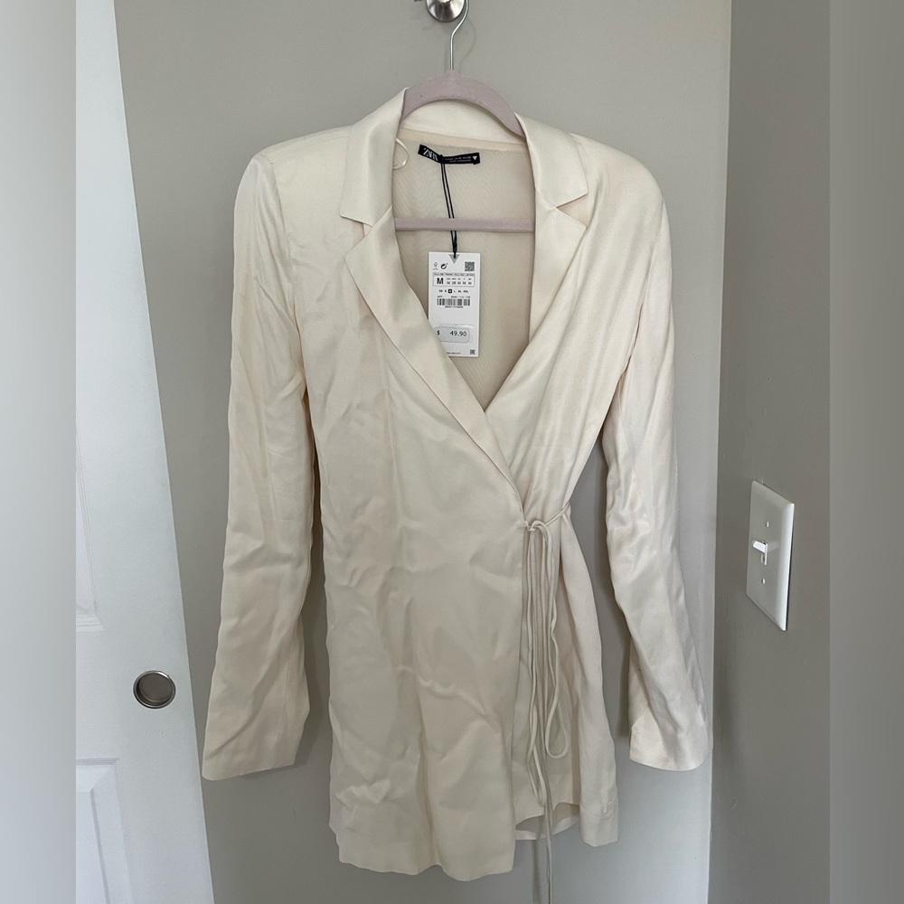 Zara blazer wrap dress